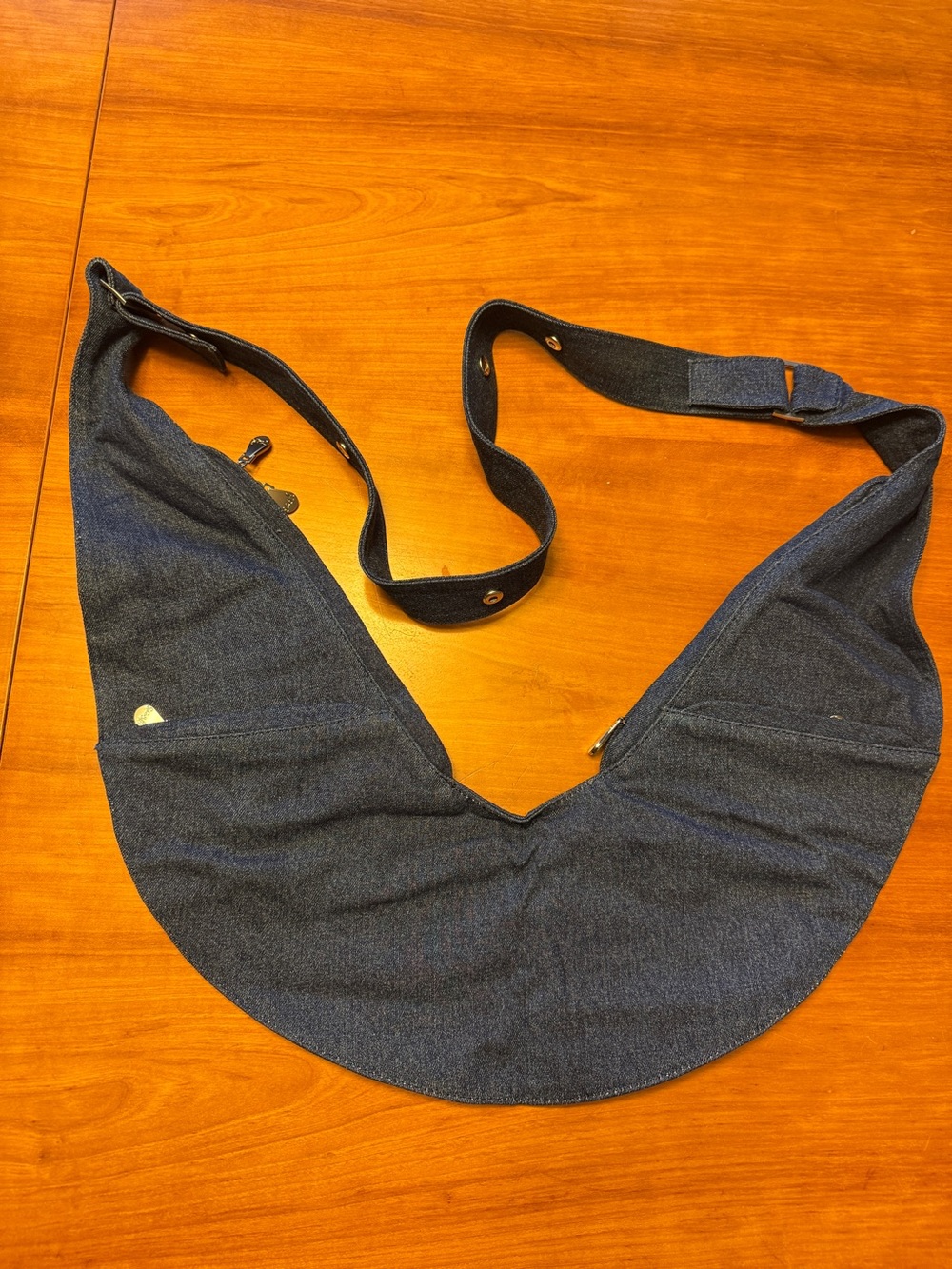 Sash Crossbody Sling Bag in Dark Denim Blue